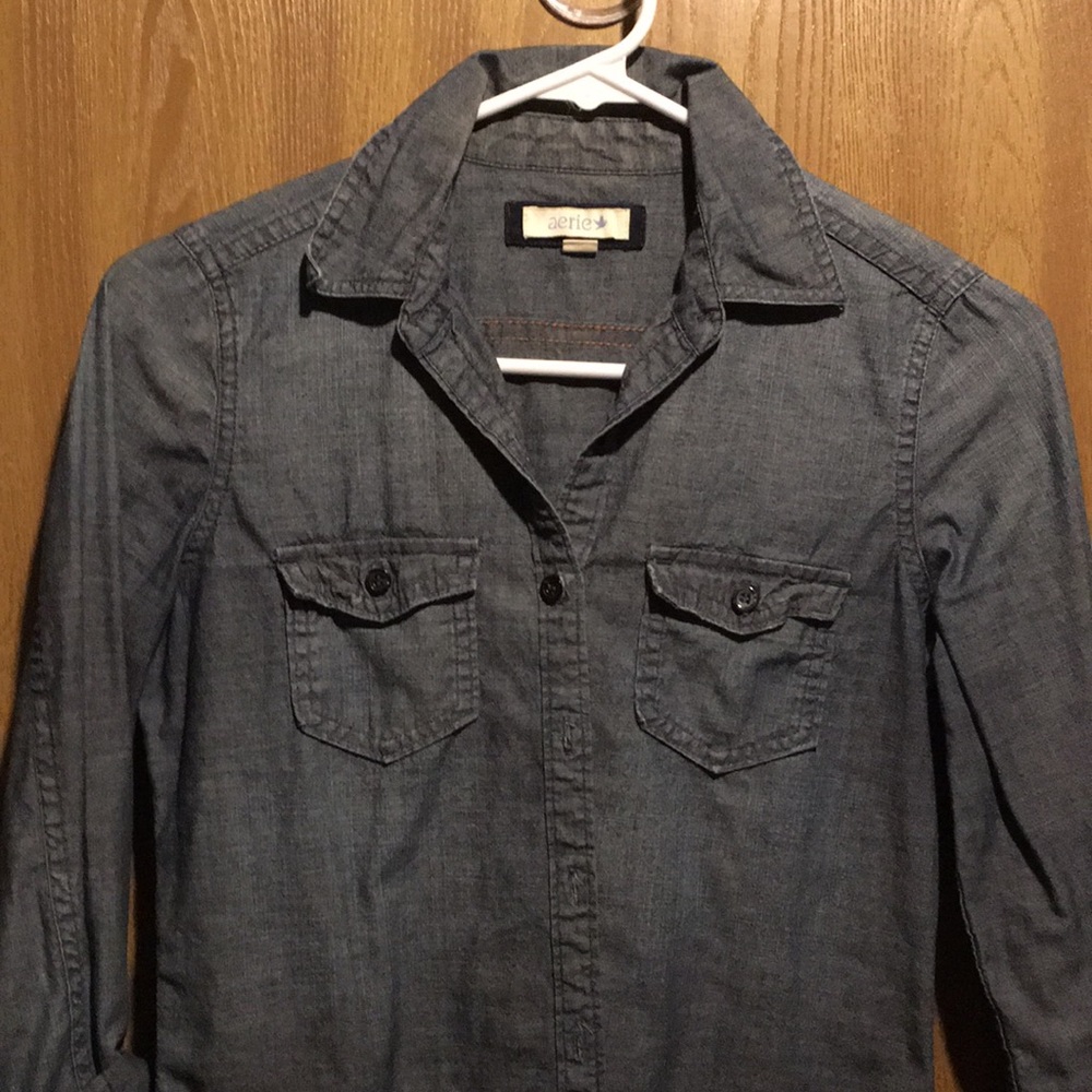 Aerie chambray button down